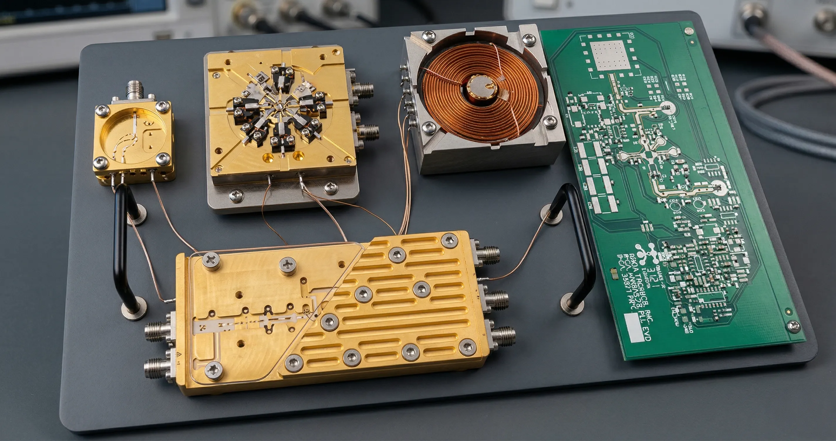 Custom integrated microwave assembly hardware